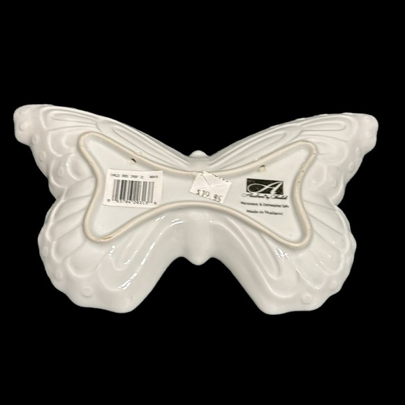 Andrea by Sadek Butterfly Glass Dish Plate - Picture 2 of 5